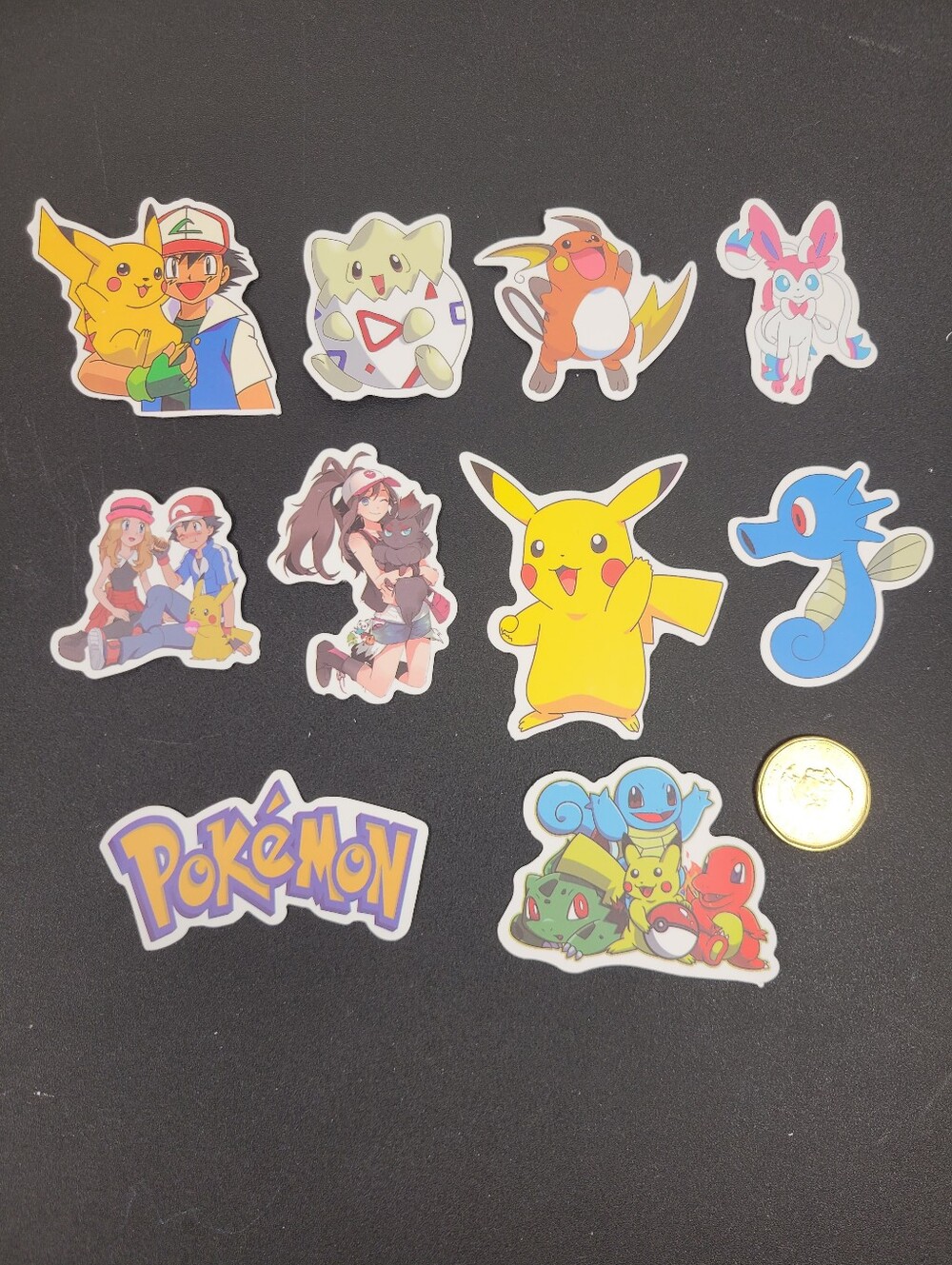 3/$20 10pcs Lot Pokemon Waterproof Stickers Set #004